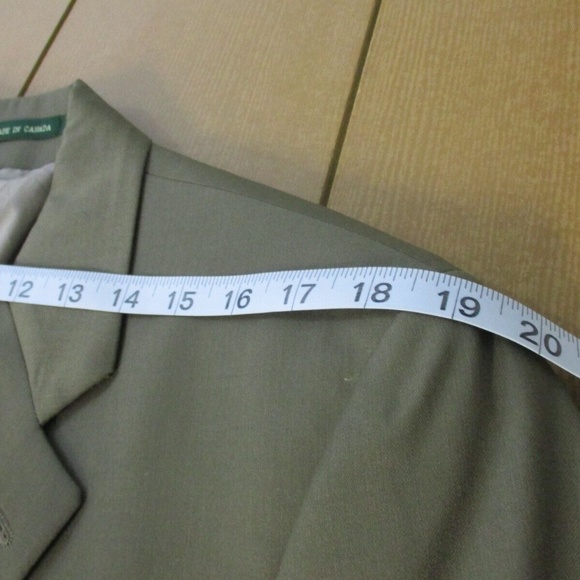 Polo Ralph Lauren Sport Coat Men Blazer 40L 100% Wool Beige Brown 2 Button - Picture 8 of 13